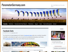 Tablet Screenshot of paramotorgermany.com